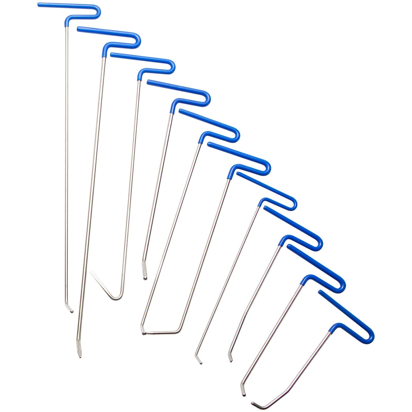 Stavar Buckborttagningssats, 20 st Lackfria bucklor, bucklor i rostfritt stål, Reparationsverktyg för valsvansbucklor, professionellt verktyg för borttagning av hagelbucklor för mindre bucklor, dörrstickningar och hagelskador