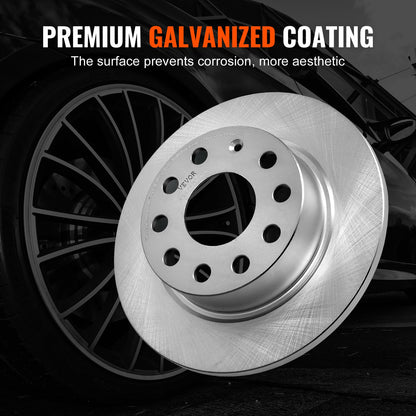 Bakre bromssats Bromsrotorer Bromsbeläggsbytessats för Audi A3(8P)