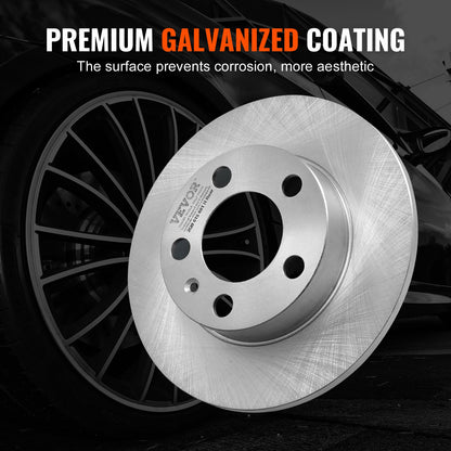 Bakre bromssats Bromsrotorer Bromsbeläggsbytessats för Audi A3(8L)