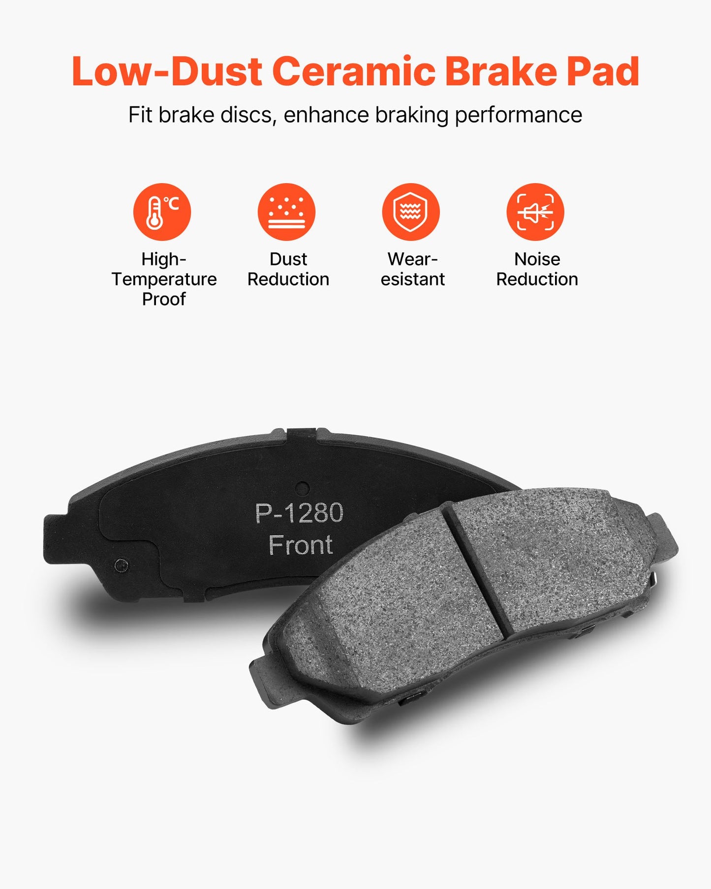 Front and Rear Brake Kit Compatible with 2007-2013 Acura MDX, 2010-2013 Acura ZDX, 2009-2014 Honda Pilot, Drilled and Slotted Brake Rotors Ceramic Brake Pads Replacement Kit, 13 in (Front)