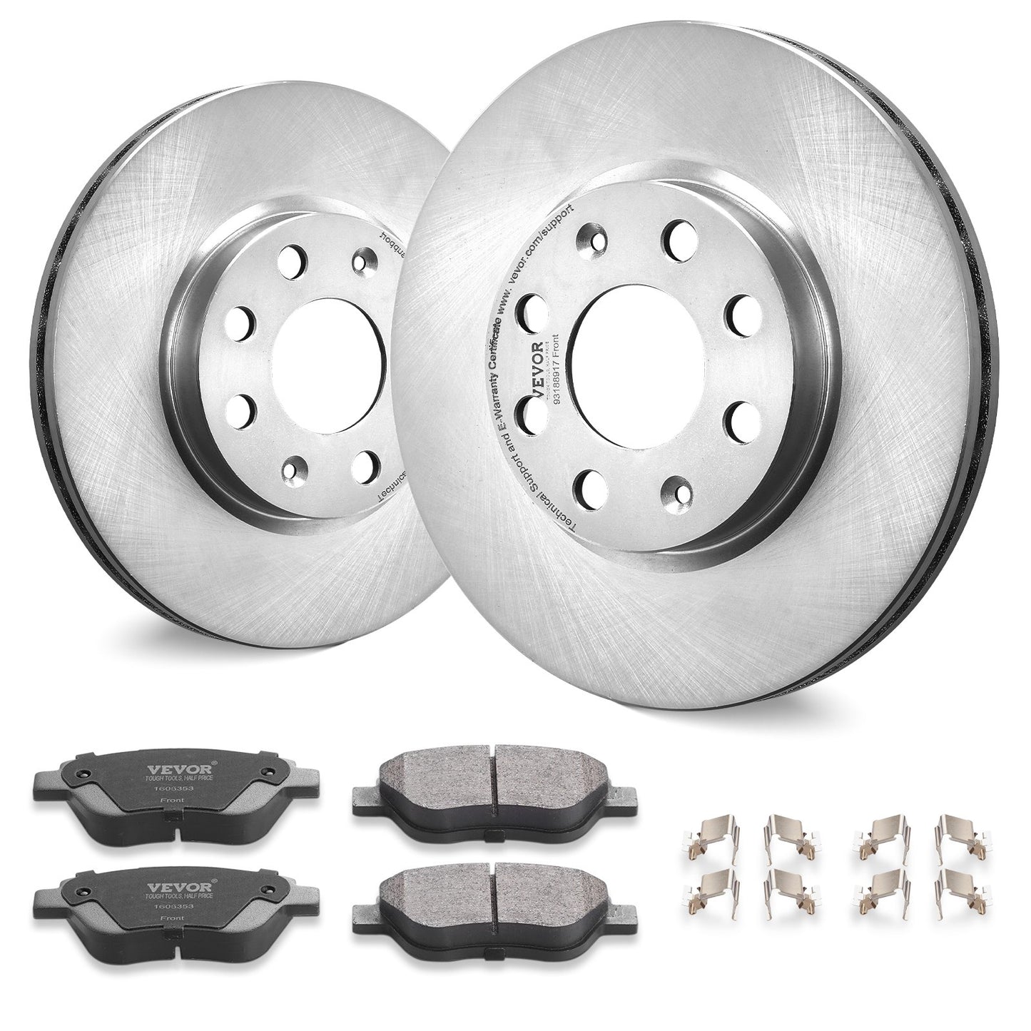 Front Ceramic Brake Rotor Pad Kit for Vauxhall Adam Corsa D Box Hatchback