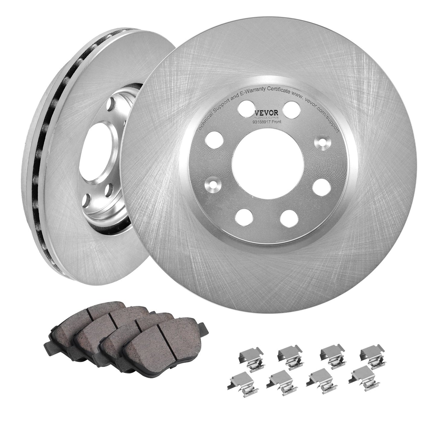 Front Ceramic Brake Rotor Pad Kit for Vauxhall Adam Corsa D Box Hatchback