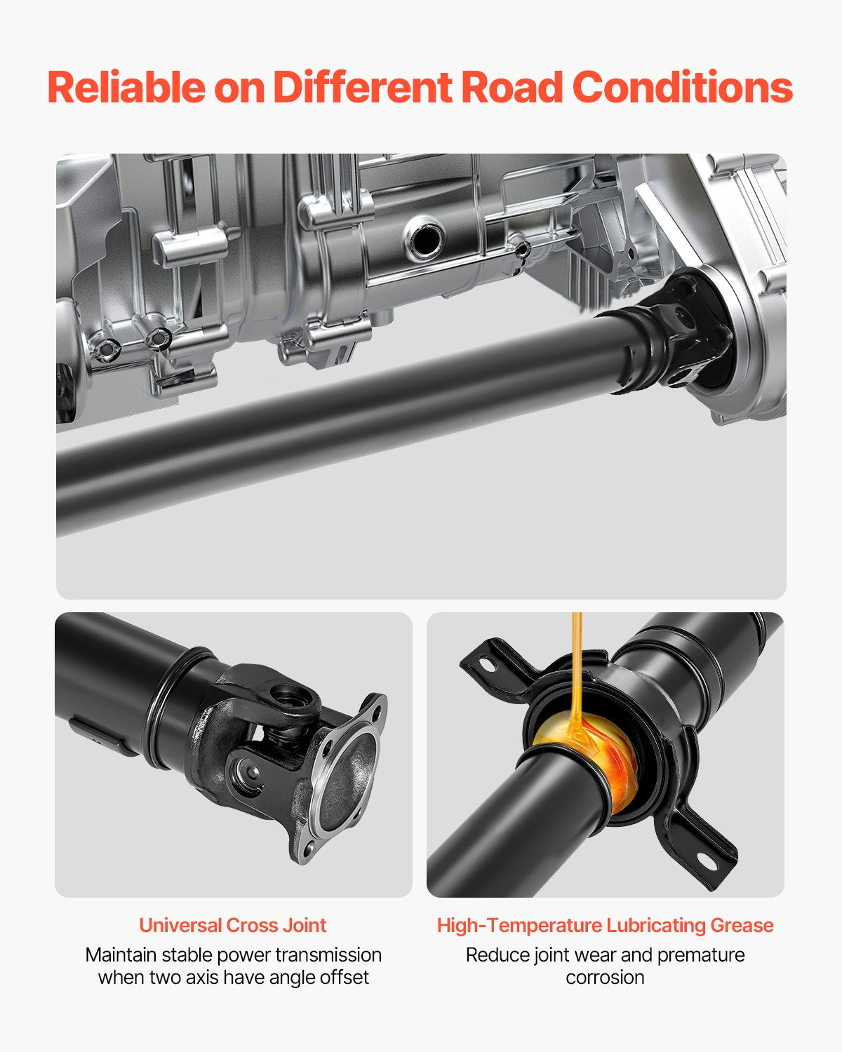 Rear Drive Shaft, 83.0"-84.1" Prop Shaft Driveshaft Assembly Compatible with 1997-2001 Honda CR-V 2.0L L4 4WD, Replace #936-003 65-4002 40100-S10-A01 40100-S10-003 936003 654002
