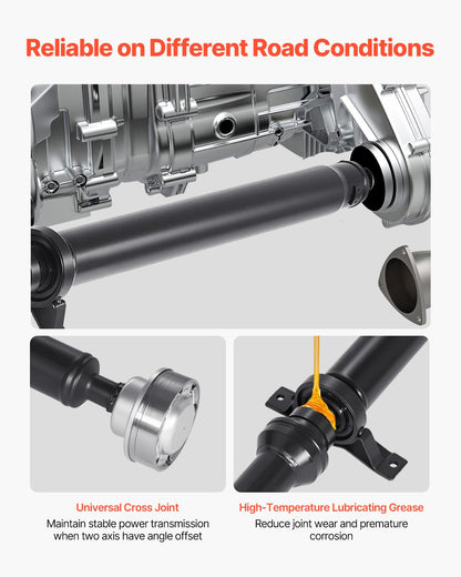 Rear Drive Shaft, 71.7"-73.2" Prop Shaft Driveshaft Assembly Compatible with 2015-2019 Dodge Challenger V6 3.6L, Replace #976-987 976987 52123974AC 52123974AD 52123974AE 52123974AF