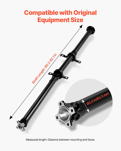 Rear Drive Shaft, 80.2"-82.1" Prop Shaft Driveshaft Assembly Compatible with 2007-2008 Ford Edge & Lincoln MKX, Replace #C-0374 652005 7T4Z4R602A 936846