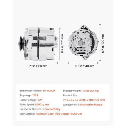 Lichtmaschine Autolichtmaschine für 1973-1974 Apollo 4.1L 1978-1979 Century 3.2L | EU