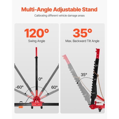 Auto Body Frame Puller Platter 6T Auto Rahmen Maschine 6000PSI Fußpumpe