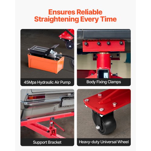 Auto Body Frame Puller Platter 6T Car Frame Machine 3T Airbag Jack