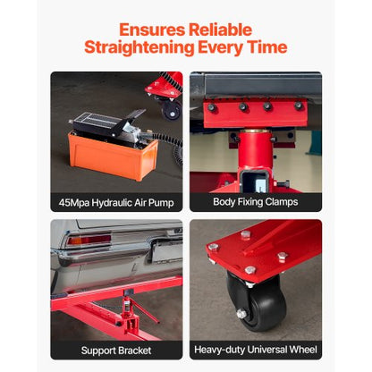 Auto Body Frame Puller Platter 6T Car Frame Machine 3T Airbag Jack