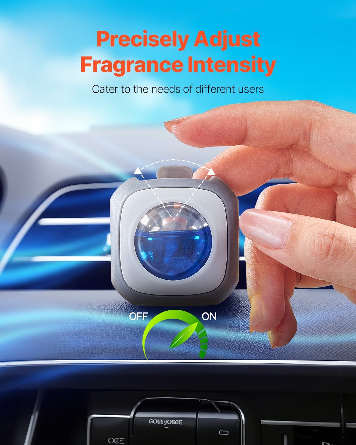 Car Air Freshener, 6-Pack New Car Scent Vent Clips, 4ml Each, Long-Lasting Fragrance Up to 180 Days , Adjustable Intensity Air Fresheners for Vehicles, Compatible with Various Vehicle Vents