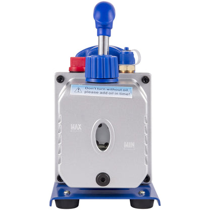 3 CFM 1/4HP enstegsvakuumpump, 3 gallon (13 liter) vakuumkammaresats, HVAC A/C kylsats