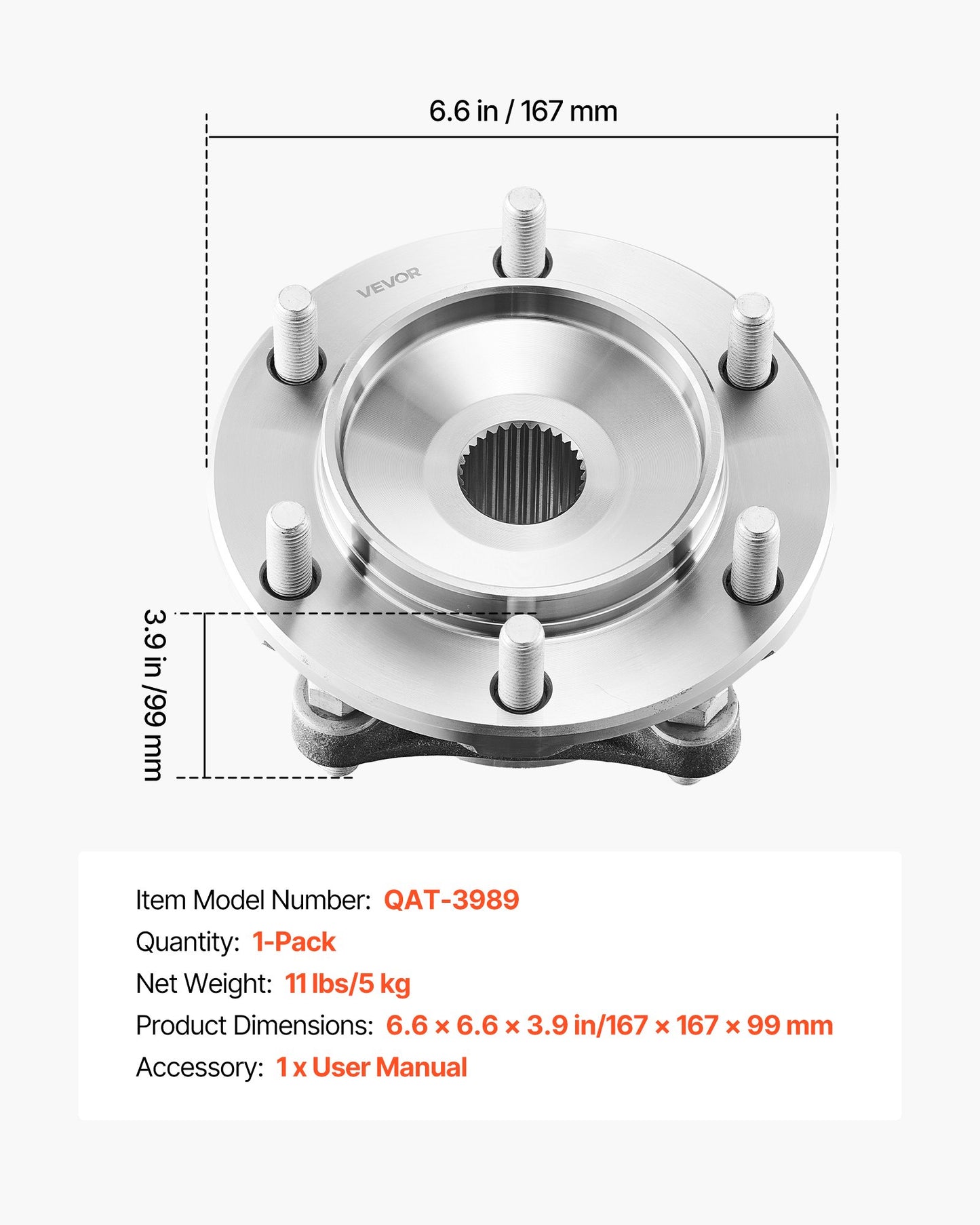 Front Wheel Bearing & Hub Assembly Fit for 2021 Toyota 4Runner Base Limited Nightshade Sport Utility Tacoma Edicion Especial Crew Cab Pickup 4-Door 4WD OEM 515201, Wheel Bearing Hub Assembly Set