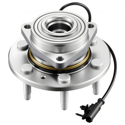 Front Wheel Bearing & Hub Assembly Fit for 2007-2013 Chevy Silverado 1500 4WD Avalanche GMC Sierra 1500 Cadillac Escalade EXT 2007-2014 Tahoe OEM 515096, Wheel Bearing Hub Set with ABS Sensor
