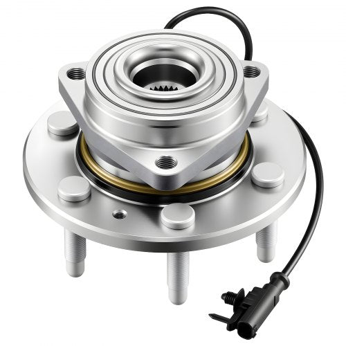 Front Wheel Bearing & Hub Assembly Fit for 2007-2013 Chevy Silverado 1500 4WD Avalanche GMC Sierra 1500 Cadillac Escalade EXT 2007-2014 Tahoe OEM 515096, Wheel Bearing Hub Set with ABS Sensor