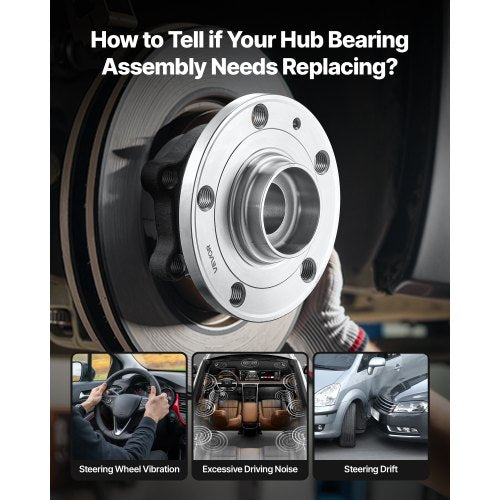 2-DELARS Hjullager och Nav fram Passar 2018 Audi Q3 Komfort Premium Plus Sport Utility 4-dörrars Volkswagen Beetle Coast Cabriolet 2-dörrars 2.0L OEM 513253, Hjullagernavsats |  EU