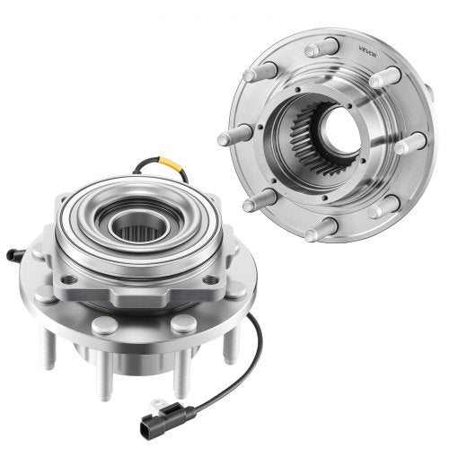 2PCS Front Wheel Bearing & Hub Assembly Fit for 2016 Ford F-250 Super Duty Base King Ranch Lariat Platinum XL Crew Cab Pickup 4-Door OEM 515130, Wheel Bearing Hub Assembly Set with ABS Sensor