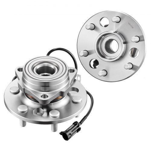 2PCS Front Wheel Bearing & Hub Assembly Fit for 1999-2000 Cadillac Escalade 1995-1999 Chevrolet Tahoe GMC Yukon K1500 Suburban OEM 515024, 6 Lugs with ABS Sensor, Wheel Bearing Hub Assembly Set