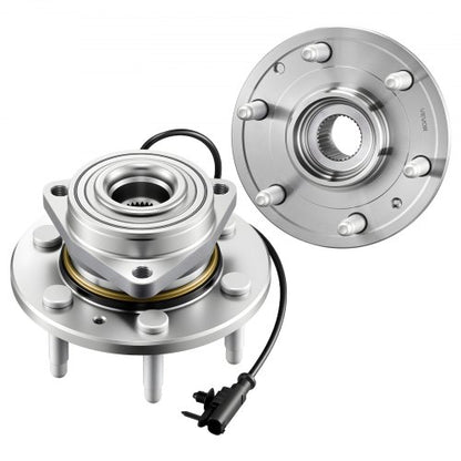 2PCS Front Wheel Bearing & Hub Assembly Fit for 2007-2013 Chevy Avalanche GMC Sierra 1500 Cadillac Escalade EXT 2007-2014 Tahoe OEM 515096, 6 Lugs with ABS Sensor, Wheel Bearing Hub Assembly Set