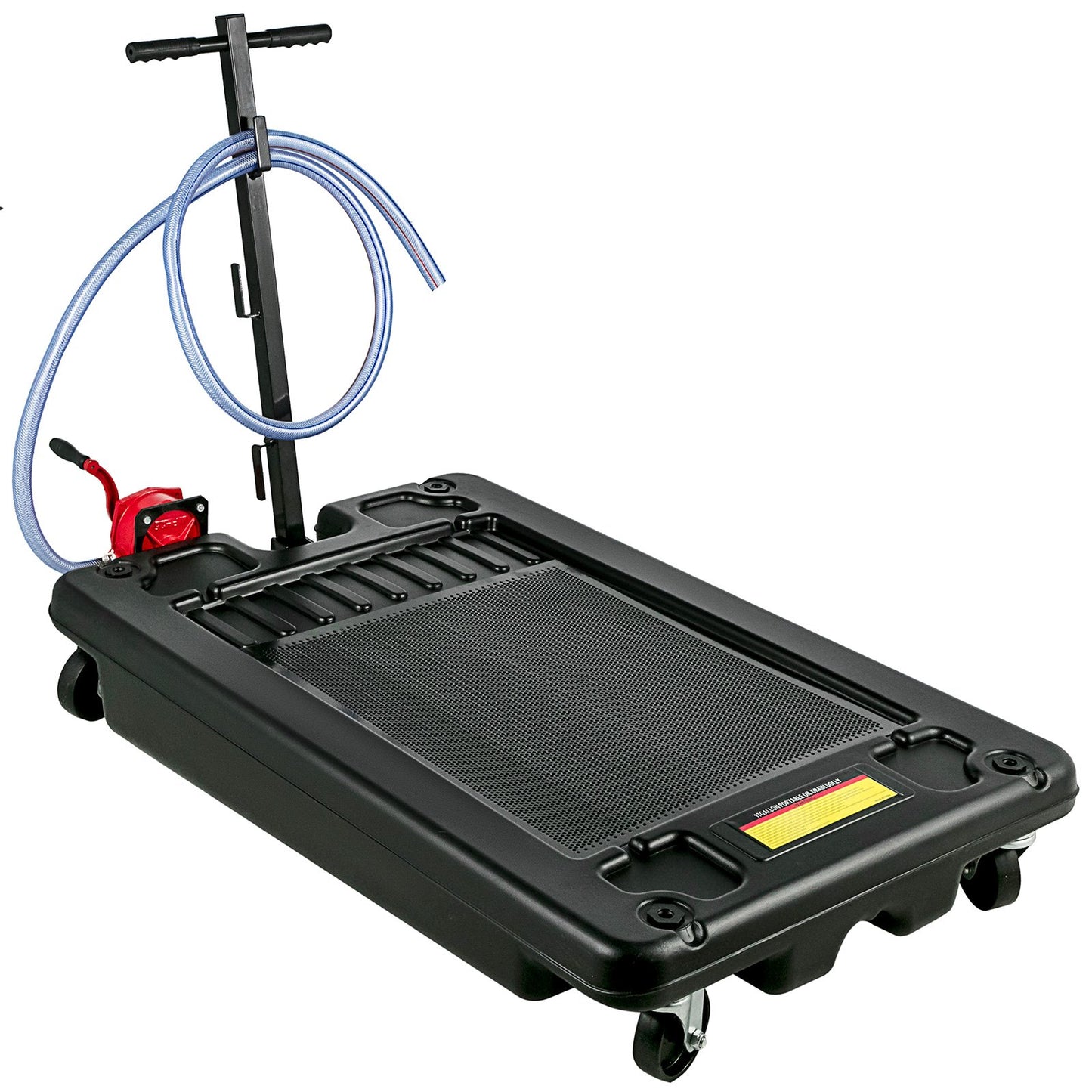 Tragbare Ölablasswanne mit Pumpe, 64 l Ölablasswanne, 17 Gallonen niedrige Ölwanne mit 8'-Schlauch für SUVs und LKWs