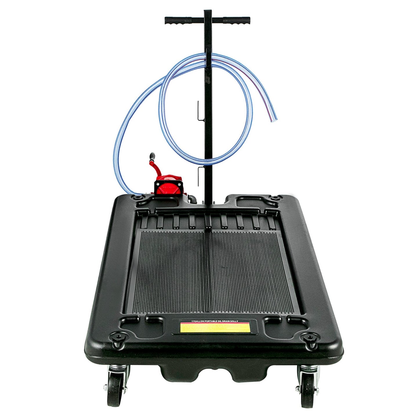 Tragbare Ölablasswanne mit Pumpe, 64 l Ölablasswanne, 17 Gallonen niedrige Ölwanne mit 8'-Schlauch für SUVs und LKWs