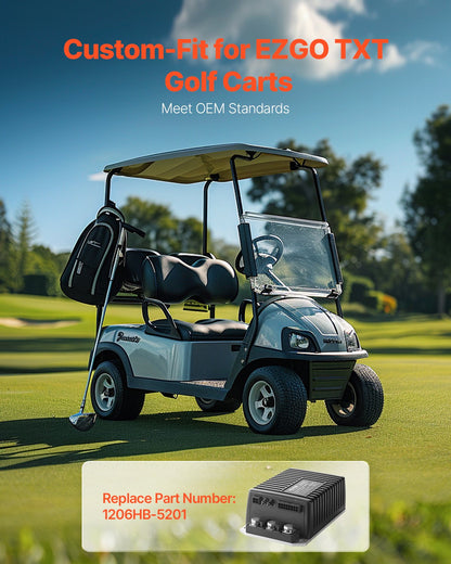 Golf Cart Controller 48V 250A hastighetskontroll för EZGO TXT 1206HB-5201