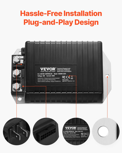 Golf Cart Controller 48V 250A hastighetskontroll för EZGO TXT 1206HB-5201