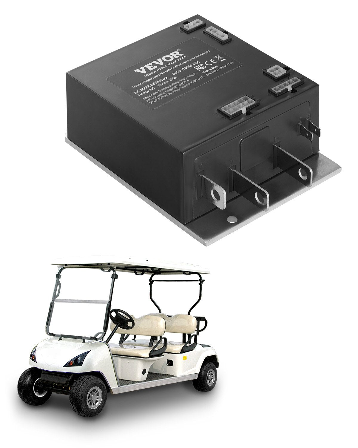 Golf Cart Controller 36V 350A hastighetskontroll för EZGO TXT 1206MX-4301