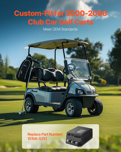 Golf Cart Controller 48V 250A Hastighetsregulator för Club Car 1510A-5251