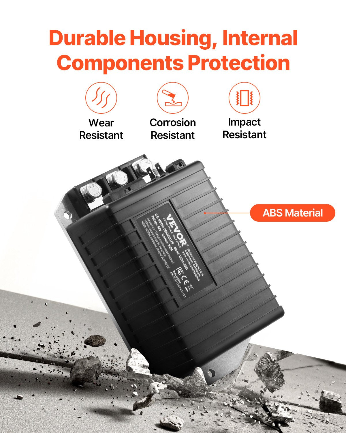 Golf Cart Controller 48V 250A Hastighetsregulator för Club Car 1510A-5251