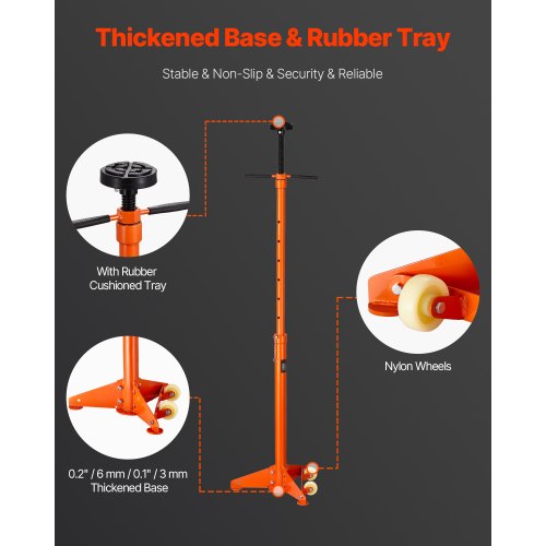 Stöd för underlyft 3/4 ton kapacitet Domkraft för underlyft Två hjul |  EU