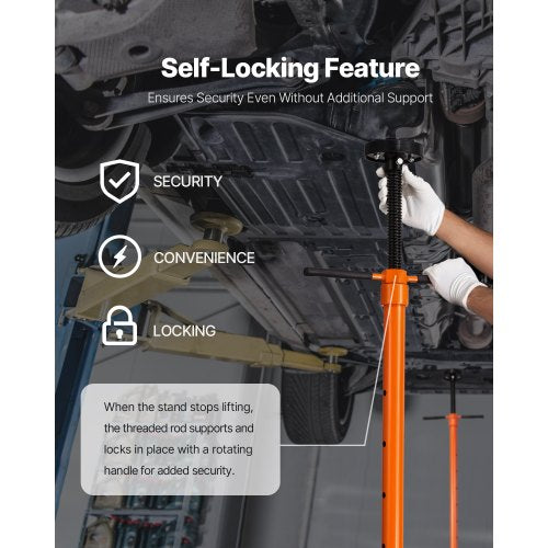 Stöd för underlyft 3/4 ton kapacitet Domkraft för underlyft Två hjul |  EU
