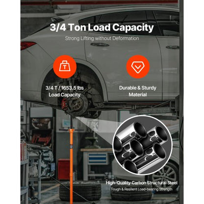 Stöd för underlyft 3/4 ton kapacitet Domkraft för underlyft Rund bas |  EU