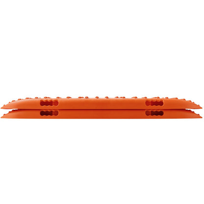 2PCS Kordelzug Boards mit PP für Schlamm Schnee Sand Lagerung Tasche Lange Orange