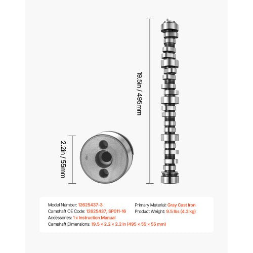 Motornockenwelle 12625437 SP011-16 Nocken NORRIS Trucks 1999-2013 GM Gen3/4