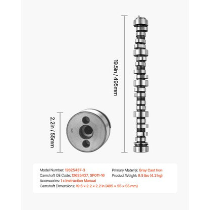 Motornockenwelle 12625437 SP011-16 Nocken NORRIS Trucks 1999-2013 GM Gen3/4