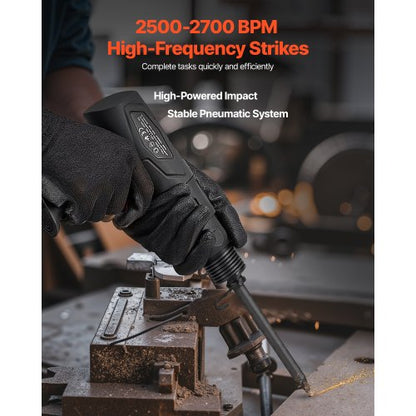 Drucklufthammer 2500-2700 Schläge/min Drucklufthammer Drucklufthammer-Set mit 4 Meißeln | EU