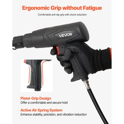 Drucklufthammer 2500-2700 Schläge/min Drucklufthammer Drucklufthammer-Set mit 4 Meißeln | EU