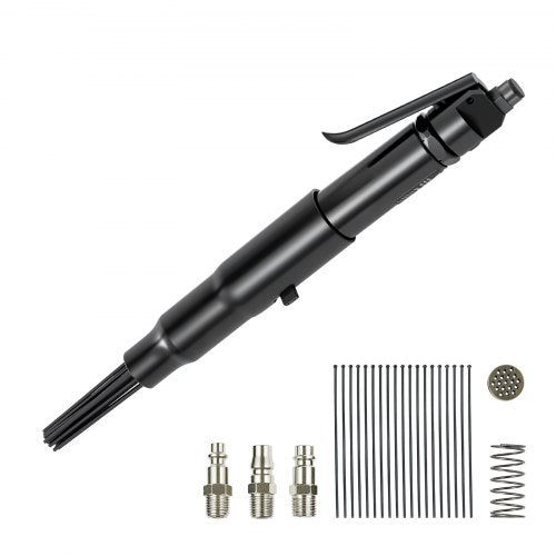 Air Needle Scaler, 3400BPM Pneumatic Scaler for Rust Paint Removal - with 3-Speed Adjustment, 19 Hardened Needles & 3 Air Nozzle Connectors - Lightweight, Compact & Ergonomic Grip