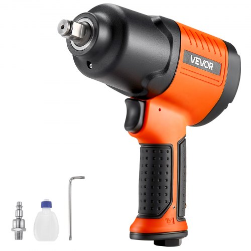 Air Impact Wrench, 1/2" Drive Pneumatic Impact Wrench Up to 1100 ft-lbs Reverse Torque, 7500RPM 4-Speed Adjustable & Lightweight Pneumatic Gun for Auto Repairs and Maintenance