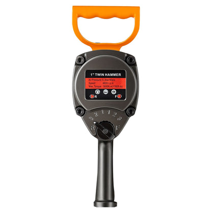 1 Inch Air Impact Wrench, Up to 1200 ft-lbs Nut-Busting Torque, 16.4 lbs Lightweight Pneumatic Impact Gun with Double Handles for Heavy Duty Repairs and Maintenance