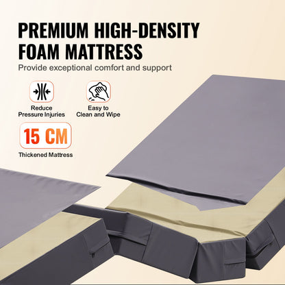 Premium 5-funktion Full elektrisk sjukhussäng ICU Medical Bed 550LBS Laster