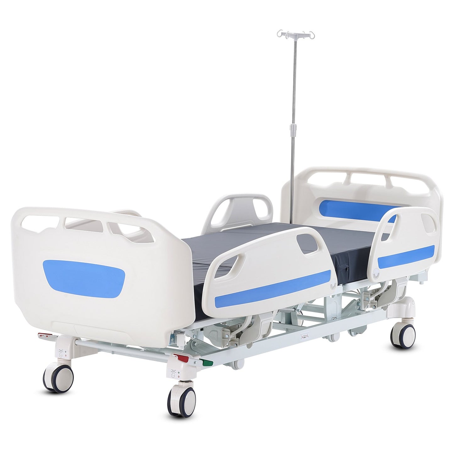 Premium 5-funktion Full elektrisk sjukhussäng ICU Medical Bed 550LBS Laster