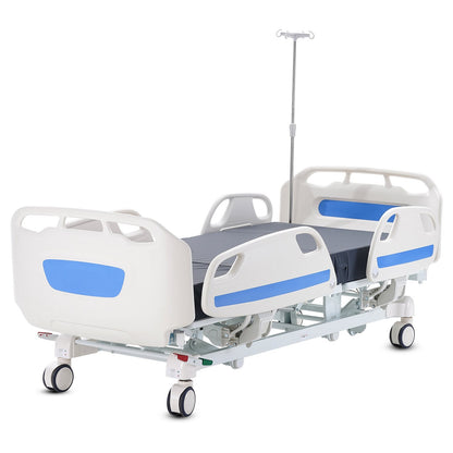 Premium 5-funktion Full elektrisk sjukhussäng ICU Medical Bed 550LBS Laster