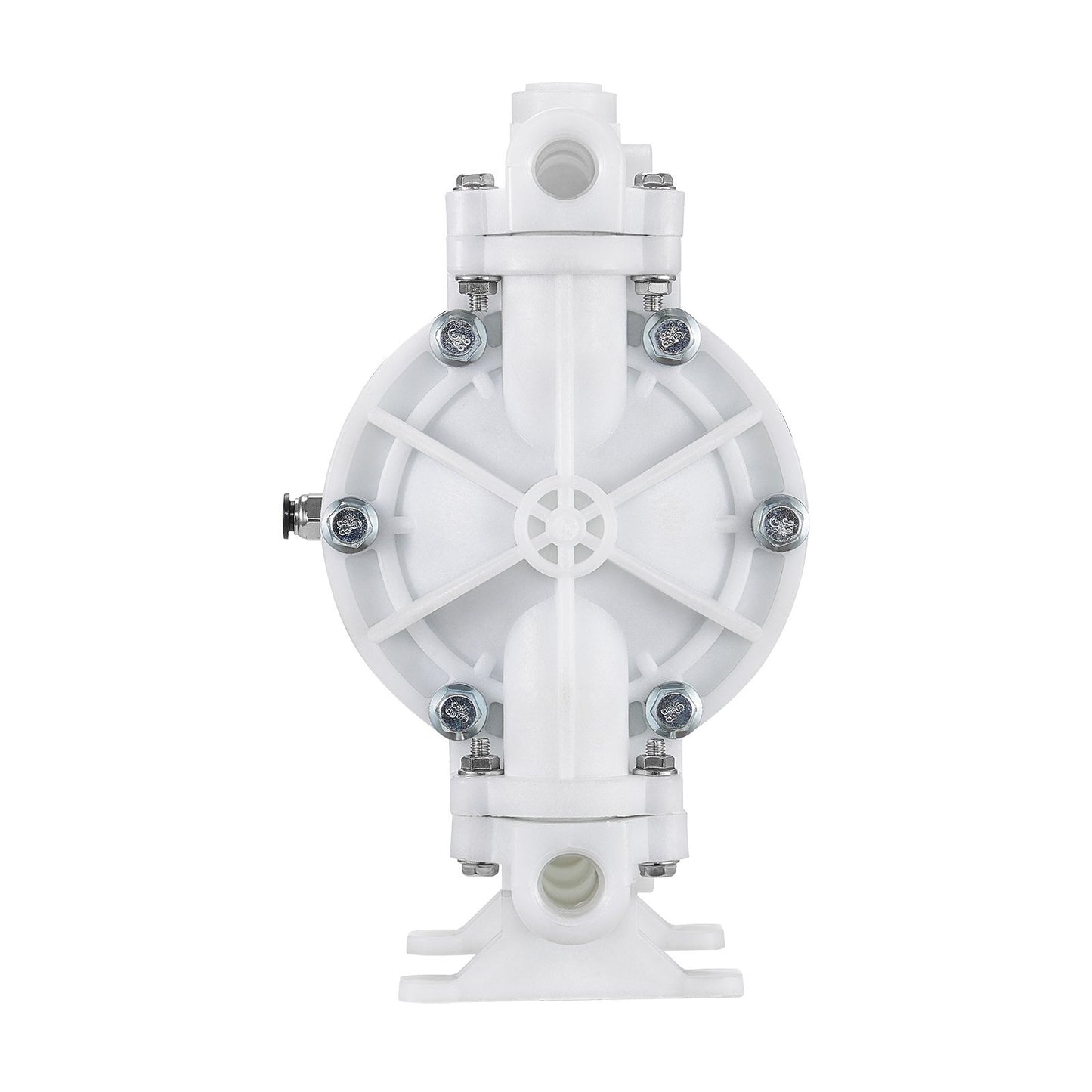 Air Operated Double Diaphragm Pump, 4.4 GPM, 1-1/2 inch Inlet & Outlet Pneumatic Waste Oil Transfer Pump, Max 100 PSI, Polypropylene Body, Air-Operated for Diesel, Grease, Kerosene, Gasoline