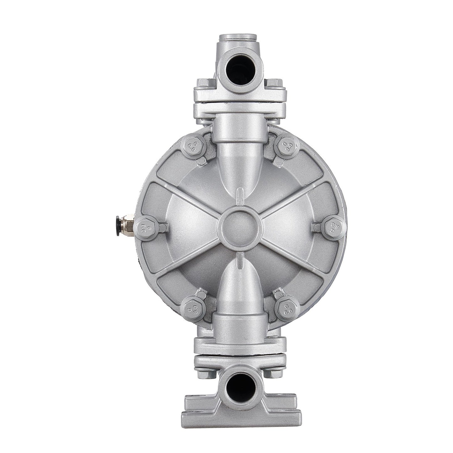 Air Operated Double Diaphragm Pump, 6.6 GPM, 3/8 inch Inlet & Outlet Pneumatic Waste Oil Transfer Pump, Max 100 PSI, Aluminum Alloy Body, Air-Operated for Diesel, Grease, Kerosene, Gasoline