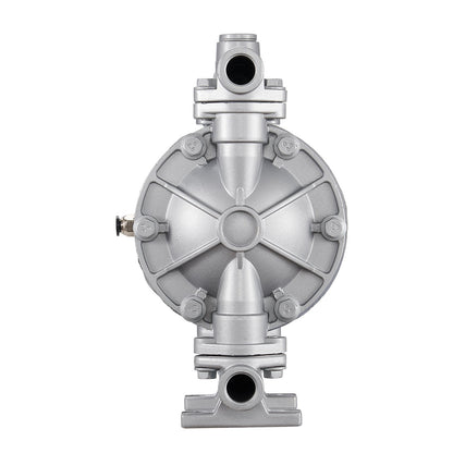 Air Operated Double Diaphragm Pump, 6.6 GPM, 3/8 inch Inlet & Outlet Pneumatic Waste Oil Transfer Pump, Max 100 PSI, Aluminum Alloy Body, Air-Operated for Diesel, Grease, Kerosene, Gasoline