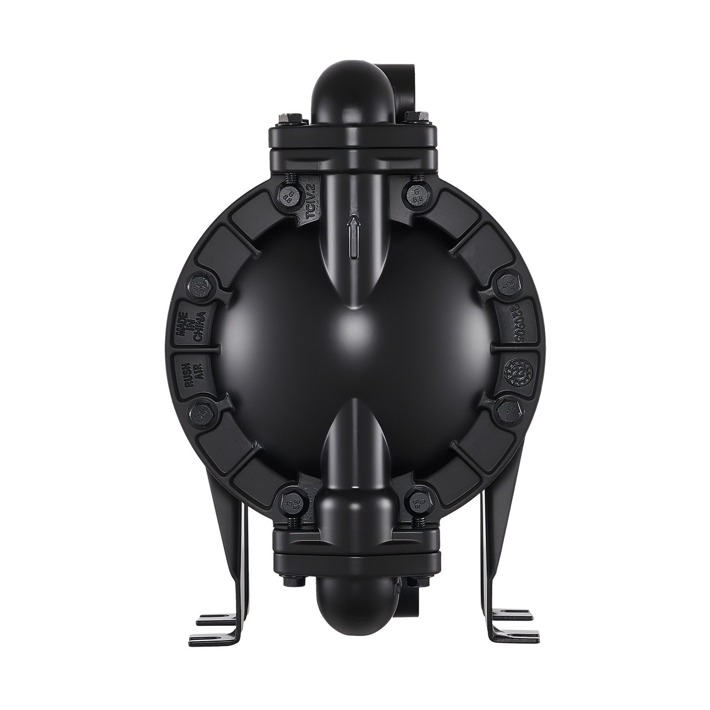 Air Operated Double Diaphragm Pump, 35 GPM, 1 inch Inlet & Outlet Pneumatic Waste Oil Transfer Pump, Max 114 PSI, Aluminum Alloy Body, Air-Operated for Diesel, Grease, Kerosene, Gasoline & Oil