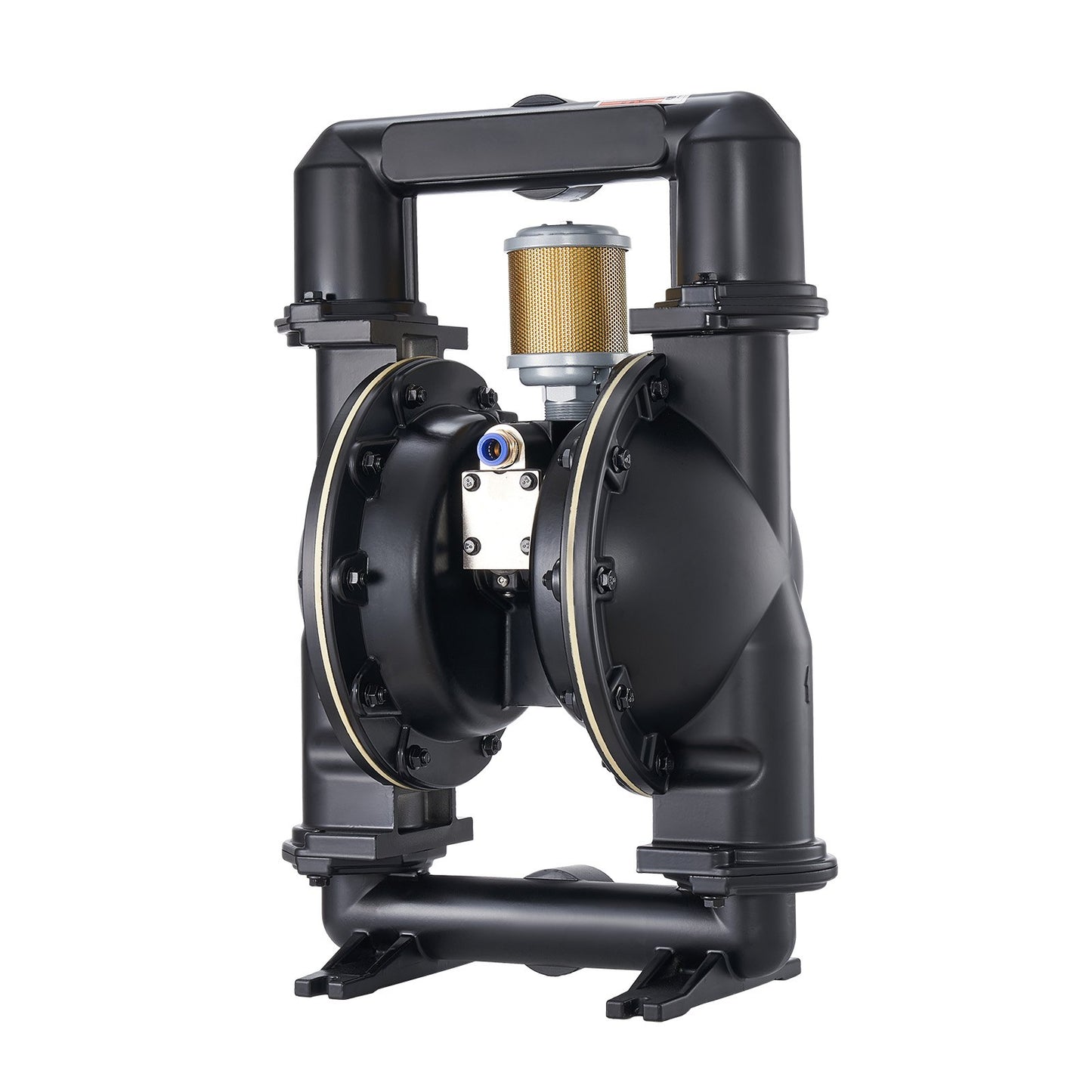 Air Operated Double Diaphragm Pump, 158 GPM, 2 inch Inlet & Outlet Pneumatic Waste Oil Transfer Pump, Max 114 PSI, Aluminum Alloy Body, Air-Operated for Diesel, Grease, Kerosene, Gasoline & Oil