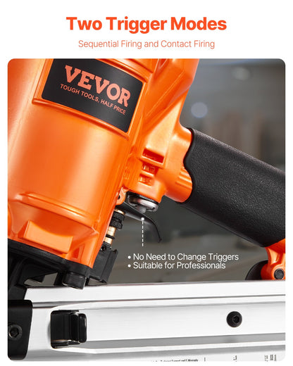 Framing Nailer, 2" to 3-1/2" 21 Degree Full Round Head Pneumatic Framing Nailer with Dual Trigger Modes & Tool-Less Depth Adjustment, 80-120PSI Pro Air Nail Gun for Framing Flooring Decking