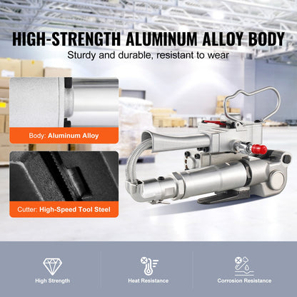 Pneumatiskt bandningsverktyg Handhållen bandningsmaskin för 3/4"-1" PET-band